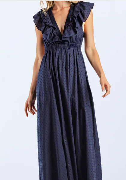 SUNDAYS NAVY FLORENCE DRESS