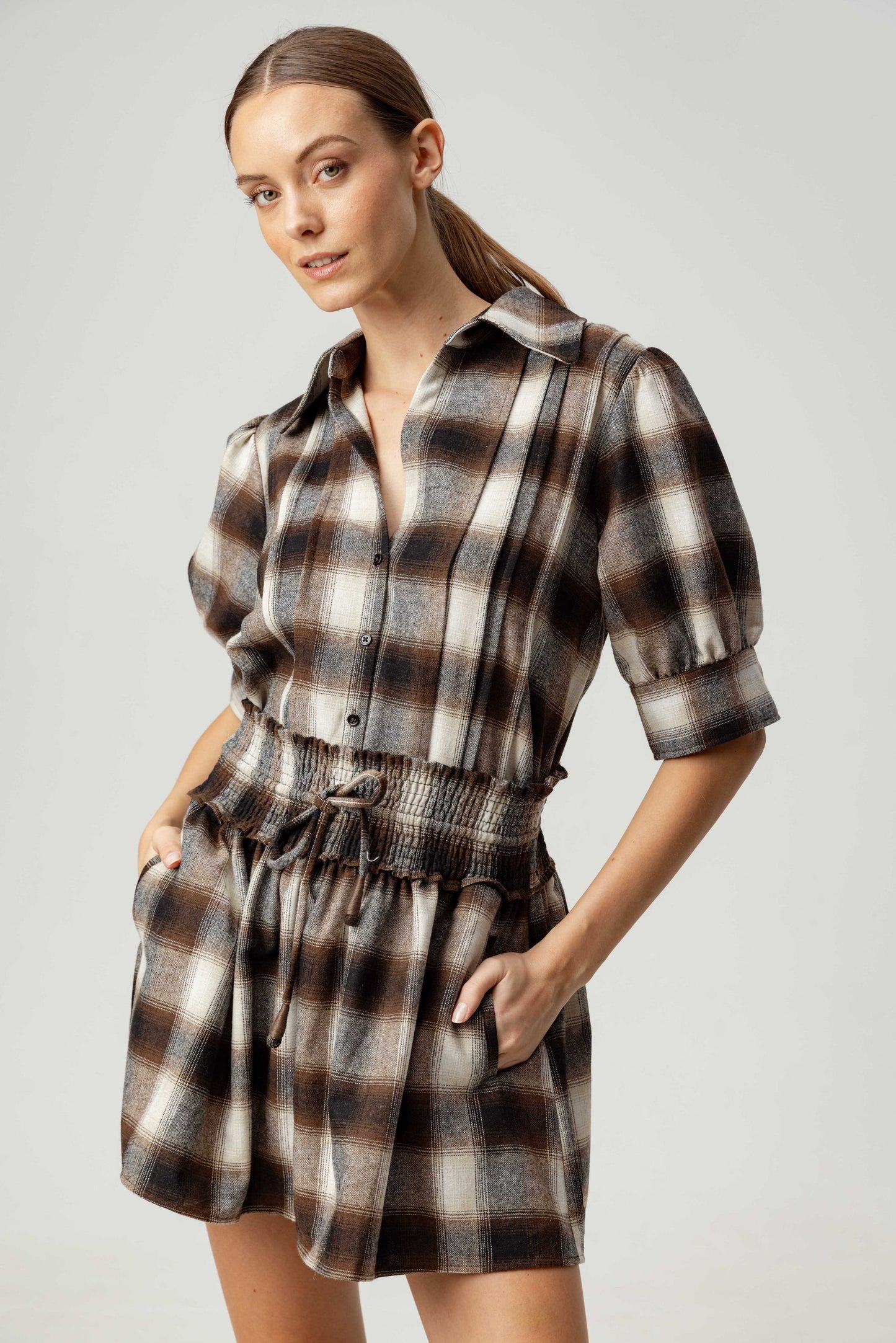 SUNDAYS COCO PLAID LILIA SHIRT