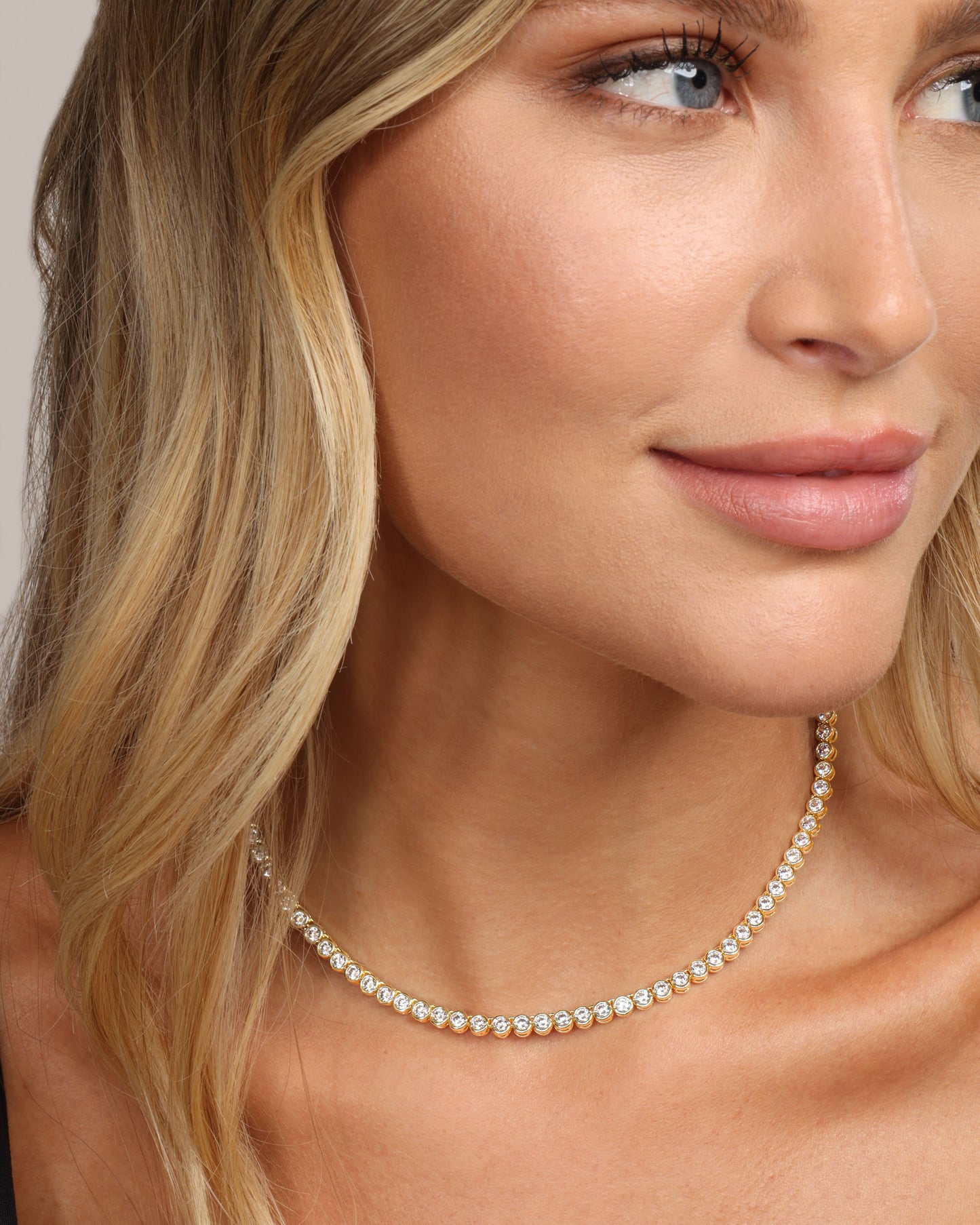 MELINDA MARIA BARONESS TENNIS NECKLACE- 15"