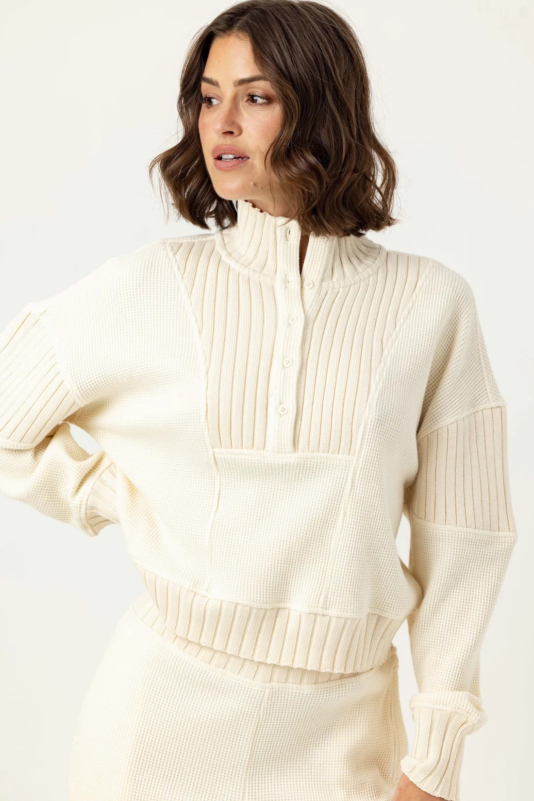 WINTER WHITE SENETTE PULLOVER