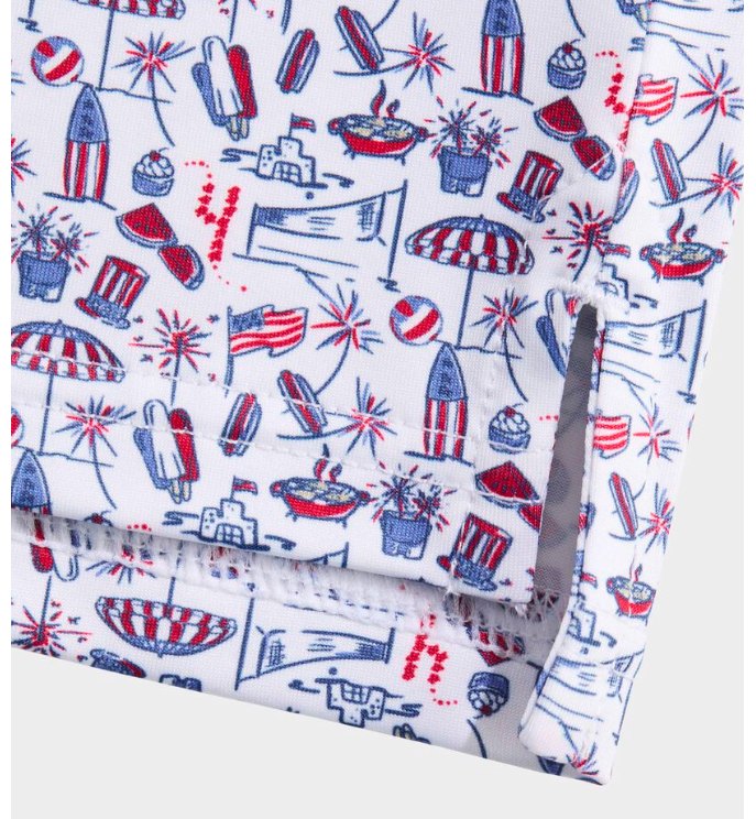 BOY'S BEACH DAY PRINTED SANKATY POLO