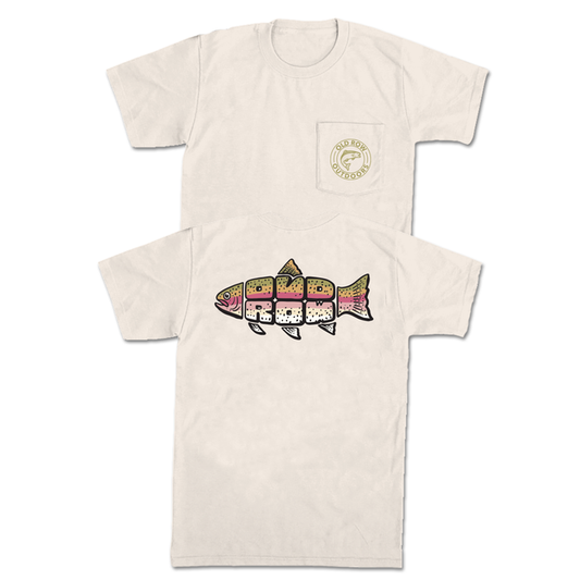 OLD ROW CHAMBRAY OUTDOORS TROUT POCKET TEE