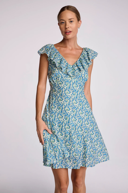 SUNDAYS EMBROIDERED FLORAL CASSIE DRESS