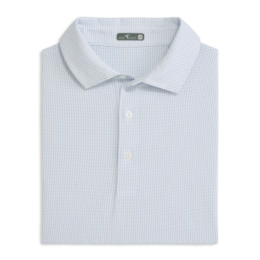 HERITAGE BLUE JACQUARD PERFORMANCE POLO