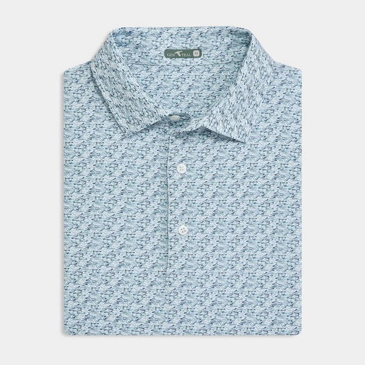 YOUTH SERENE RIPPLE EFFECT PERFORMANCE POLO