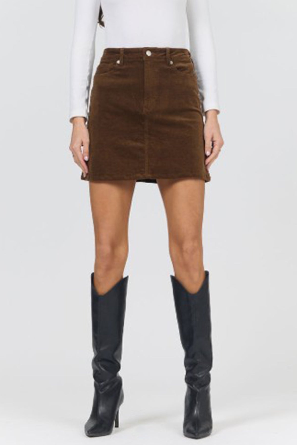 DEAR JOHN CAPPUCCINO QUINN MINI SKIRT