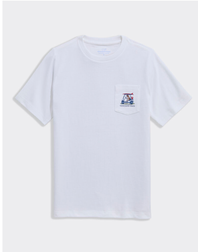 BOYS' POINTER GOLF CART POCKET TEE
