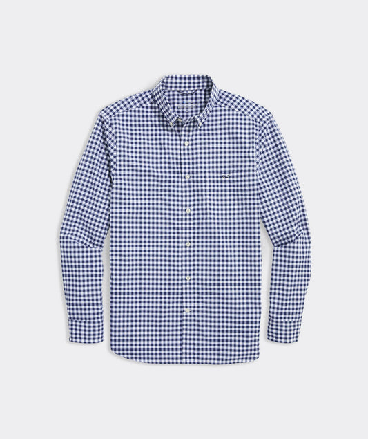 BLUE BLZER PLAID GINGHAM ON-THE-GO NYLON SHIRT