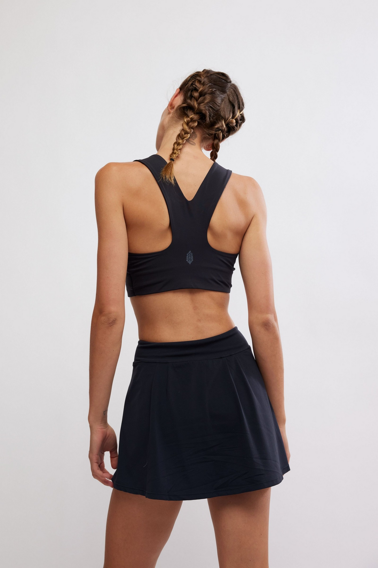 FREE PEOPLE BLACK WIN WIN SPORTS BRA