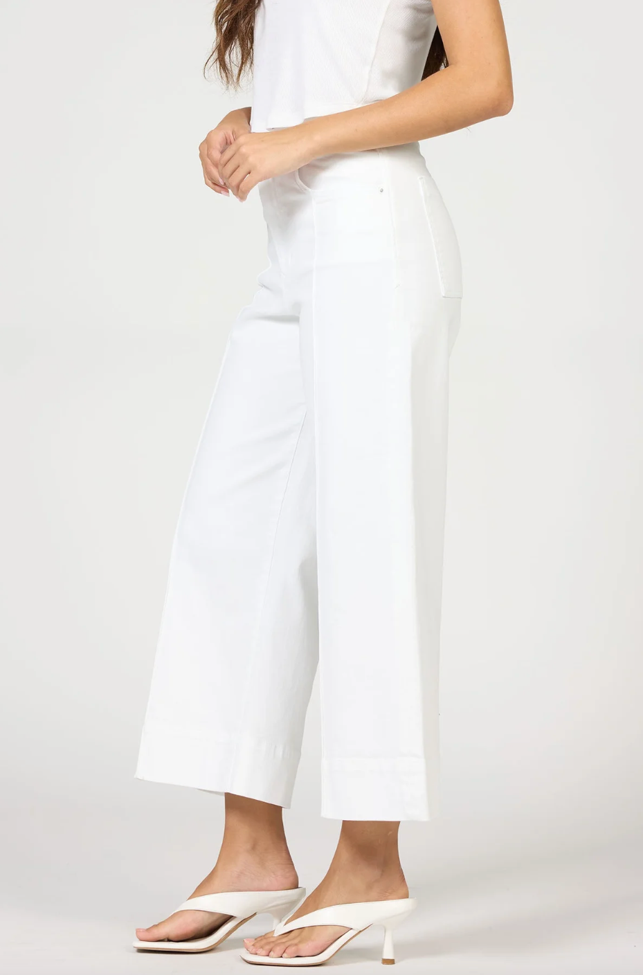 WHITE AUDREY CROPPED JEAN