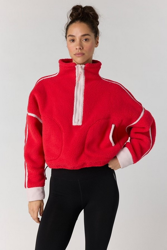 CANDY APPLE MOUNTAIN HIGH HALF-ZIP FLEECE
