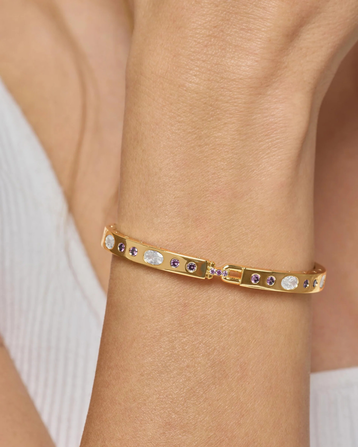 LAVENDER ASHLEY SUNSET LOCK CUFF
