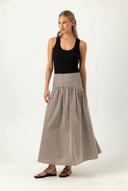 UMBER STRIPE CELESTE SKIRT