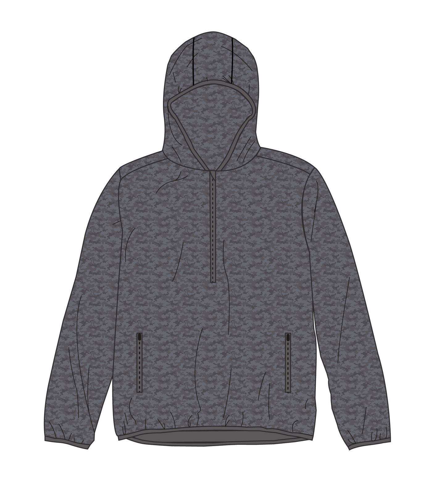 GENTEAL CAMO CAPETOWN PERFORMANCE HALF-ZIP SHELL