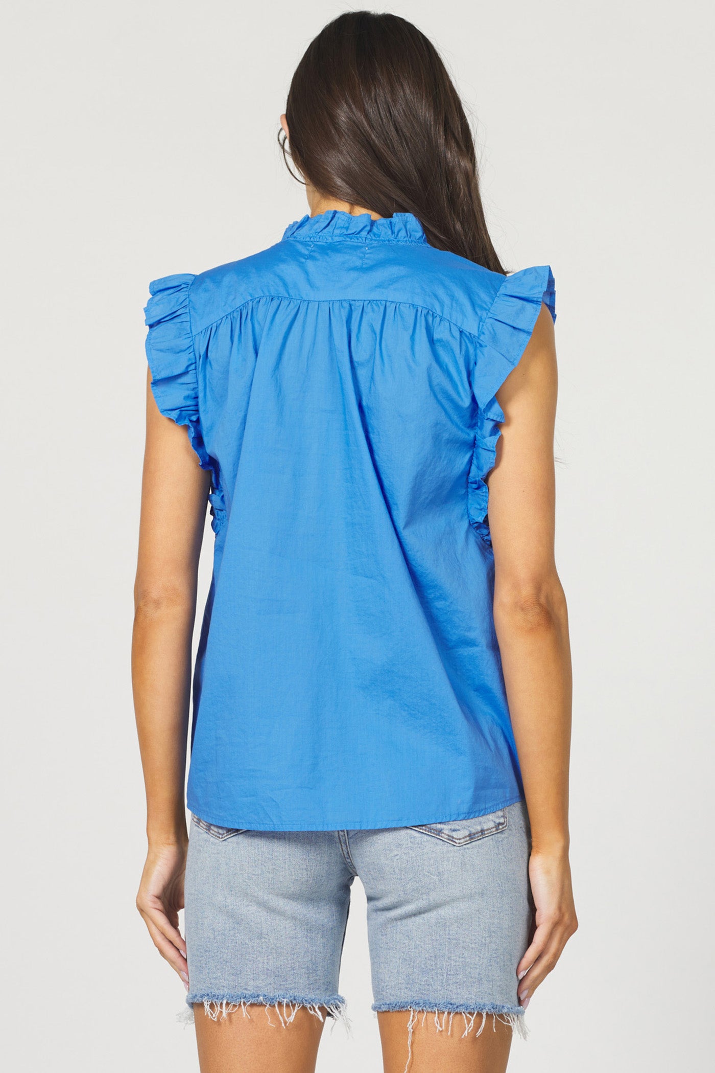 DEAR JOHN AZURE BLUE ELLIE TOP