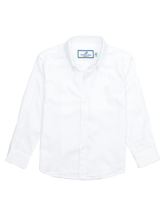 PROPERLY TIED WHITE PARK AVENUE DRESS SHIRT