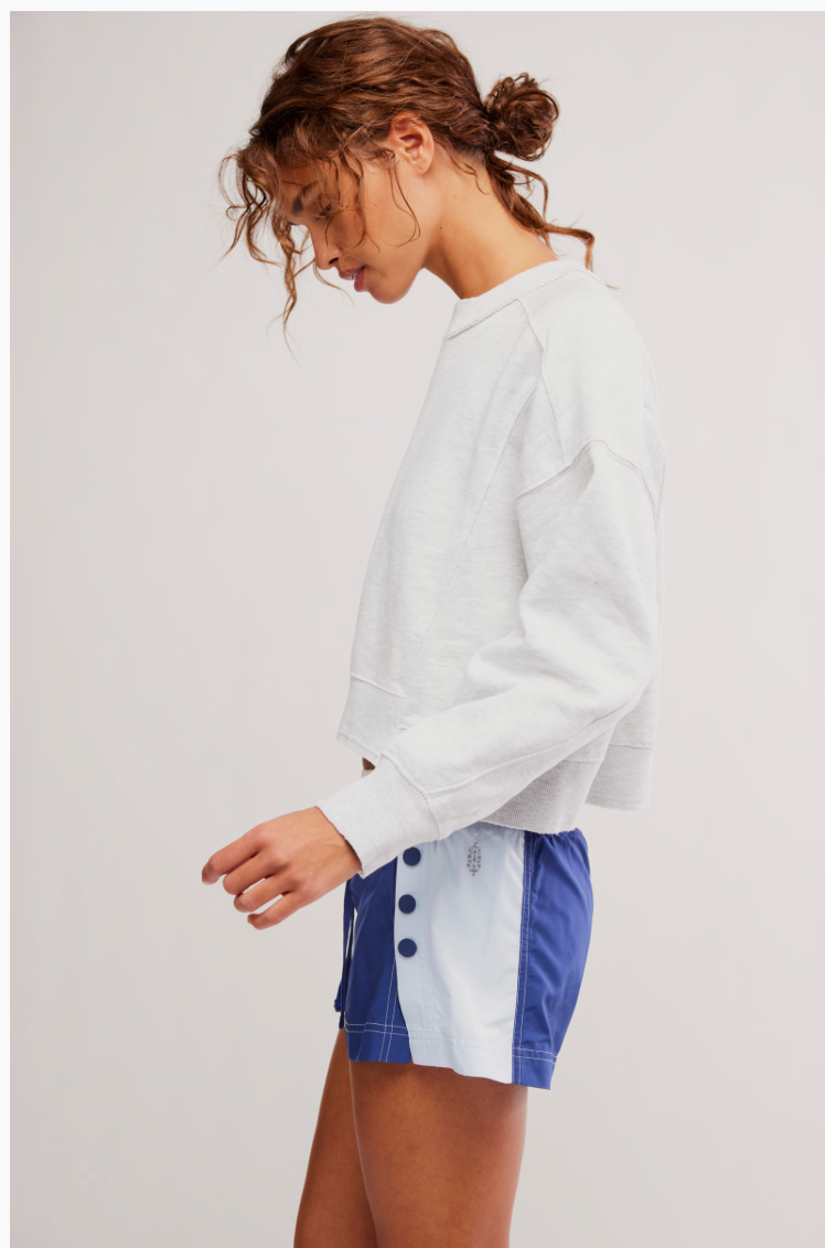 HEATHER GREY INTERCEPT PULLOVER