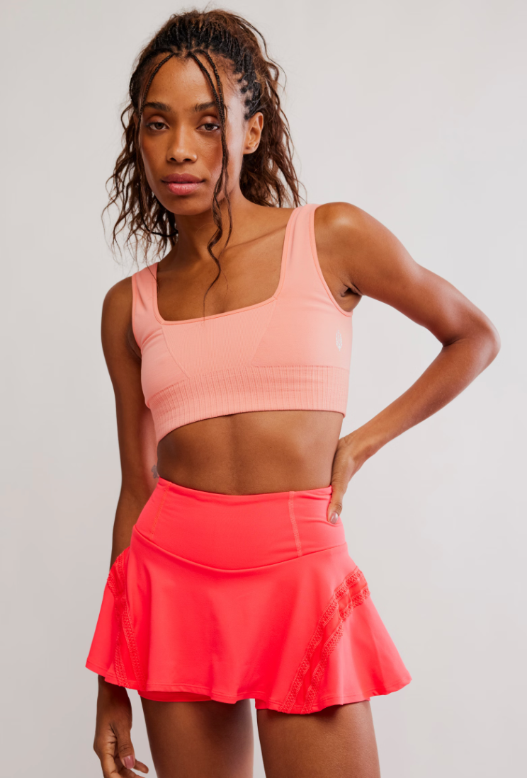 ELECTRIC SUNSET PLEATS AND THANK YOU TENNIS SKORT