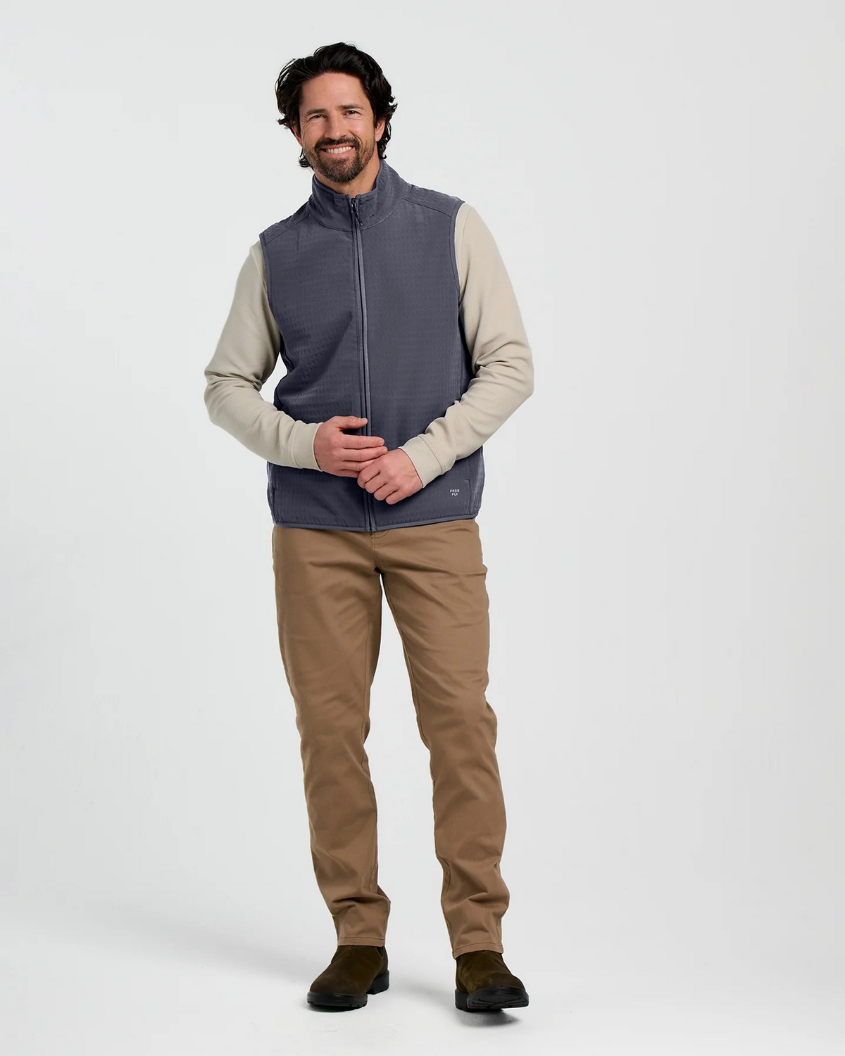 STORM CLOUD GRIDBACK FLEECE VEST