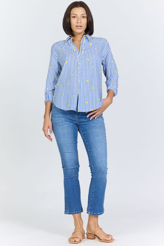 BLUE LEMON EMBROIDERY LOLITA TOP