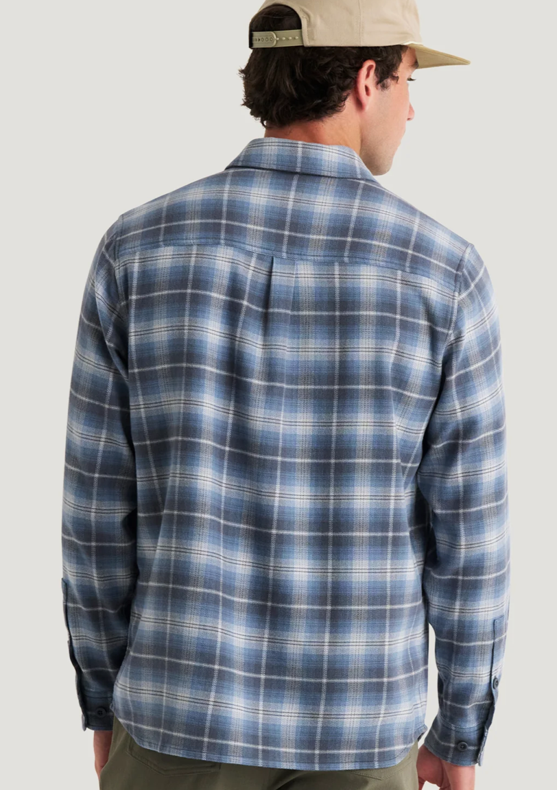 STORM CLOUD PLAID SEAWOOL FLANNEL SHIRT
