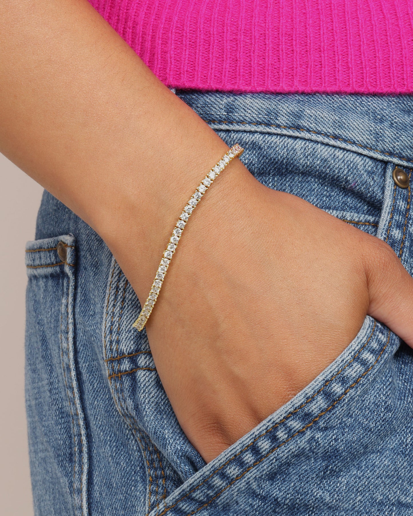 MELINDA MARIA HEIRESS BRACELET- GOLD