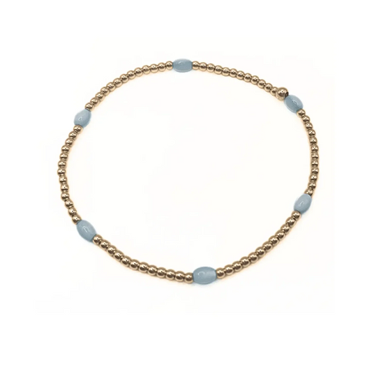 ERIN GRAY ASPEN BRACELET - PALE TURQUOISE