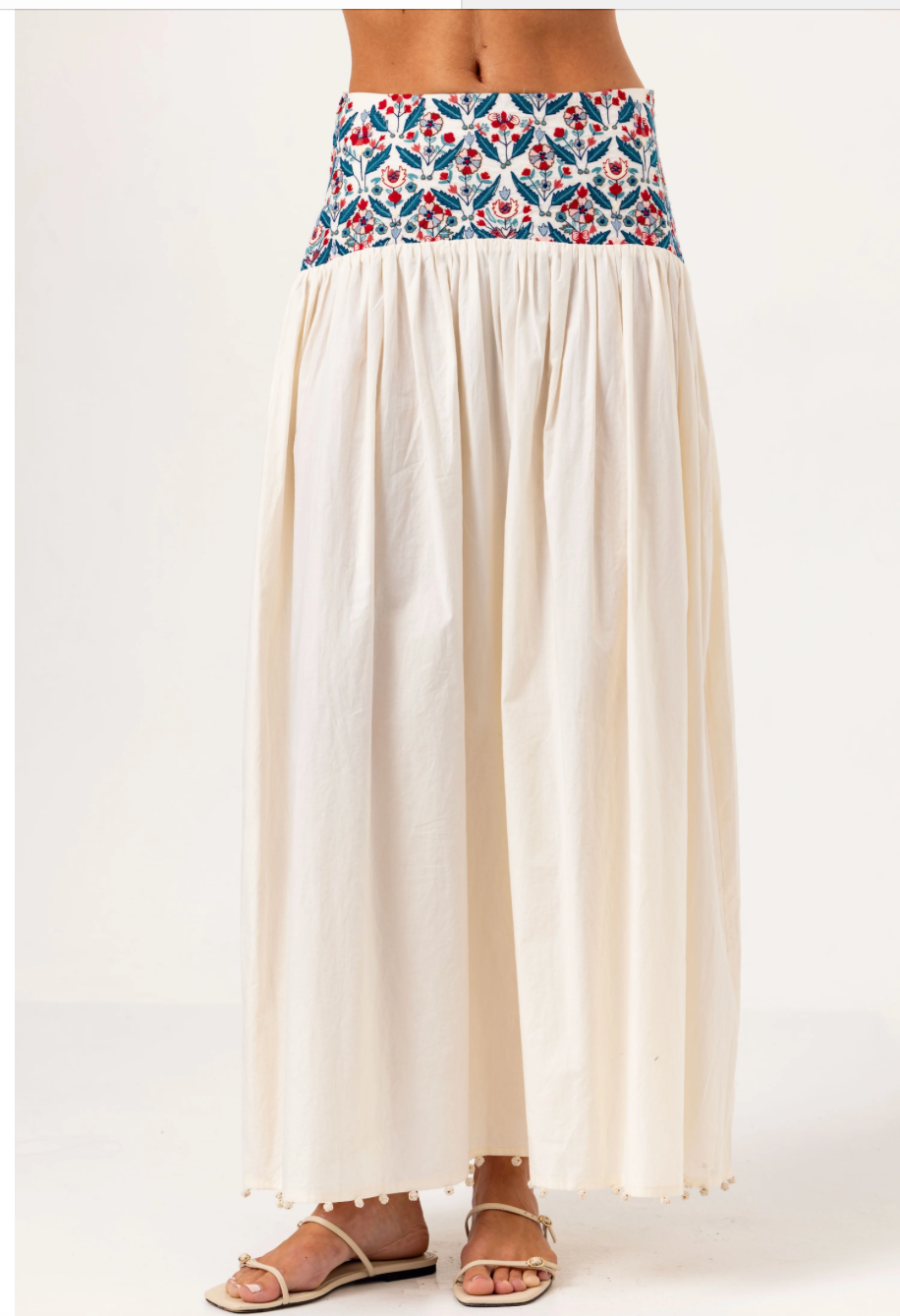 GWEN EMBROIDERED MAXI SKIRT