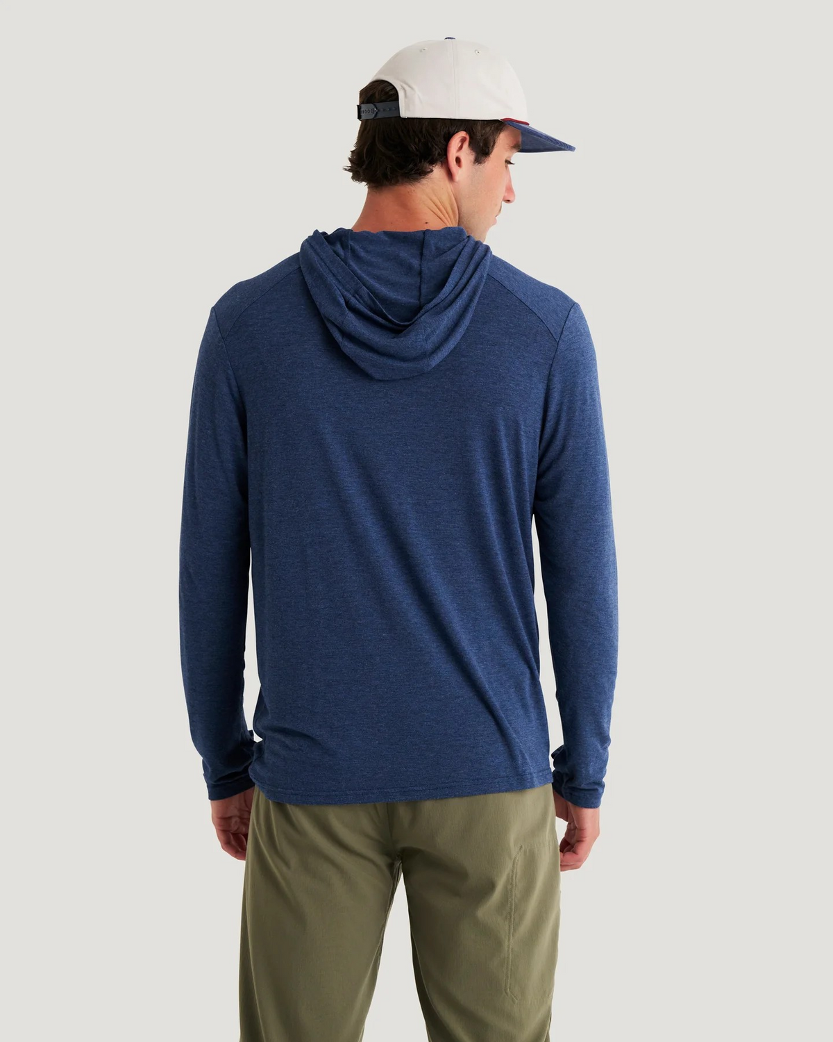 HEATHER TRUE NAVY BAMBOO SHADE HOODIE