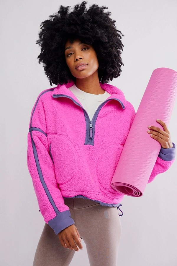 FUSCHIA FLIRT MOUNTAIN HIGH 1/2 ZIP