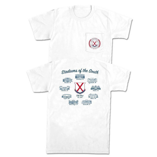 STADIUMS OF THE SOUTH POCKET TEE