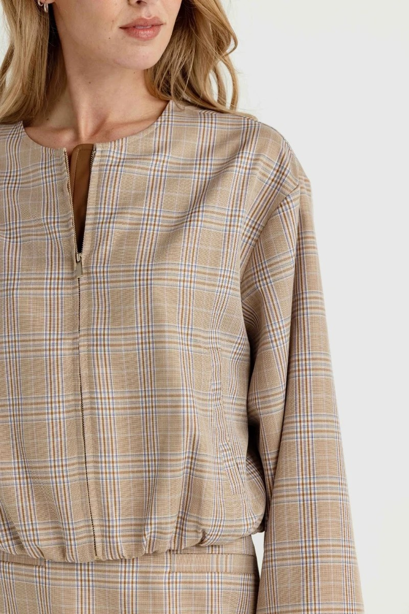 HEATHER PLAID IRIS JACKET