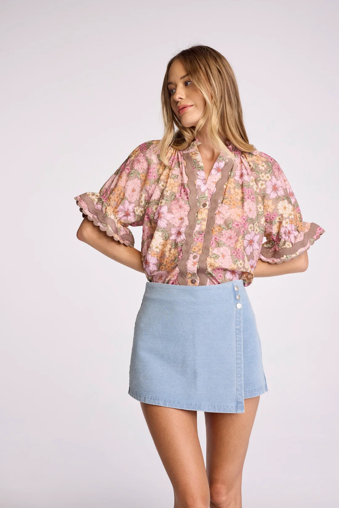 SUNDAYS DUSK FLORAL AELIN SHIRT