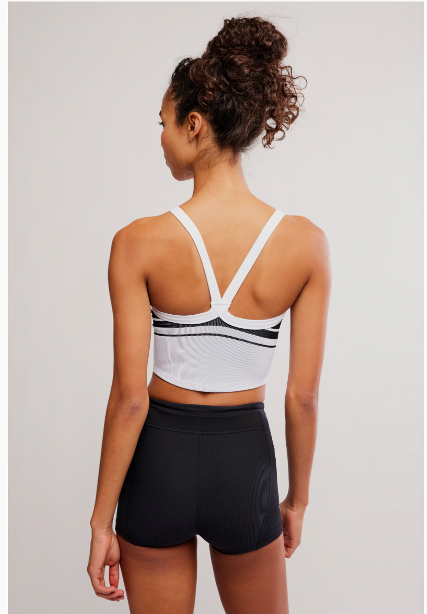 FREE PEOPLE RETRO STRIPE BLACK/WHITE ALL CLEAR CAMI