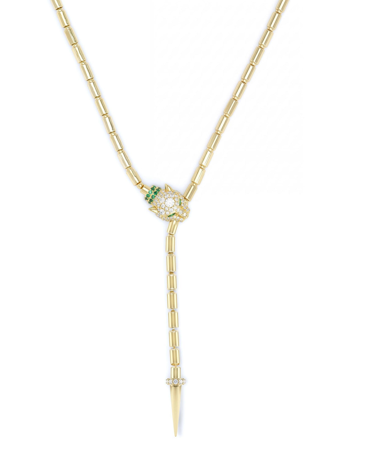 JAGUAR BOLO LARIAT NECKLACE