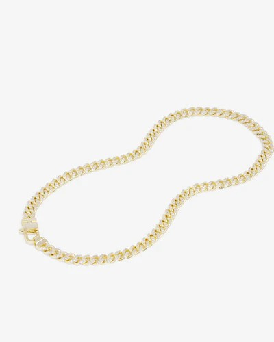 PAVE JULIAN CUBAN CHAIN NECKLACE