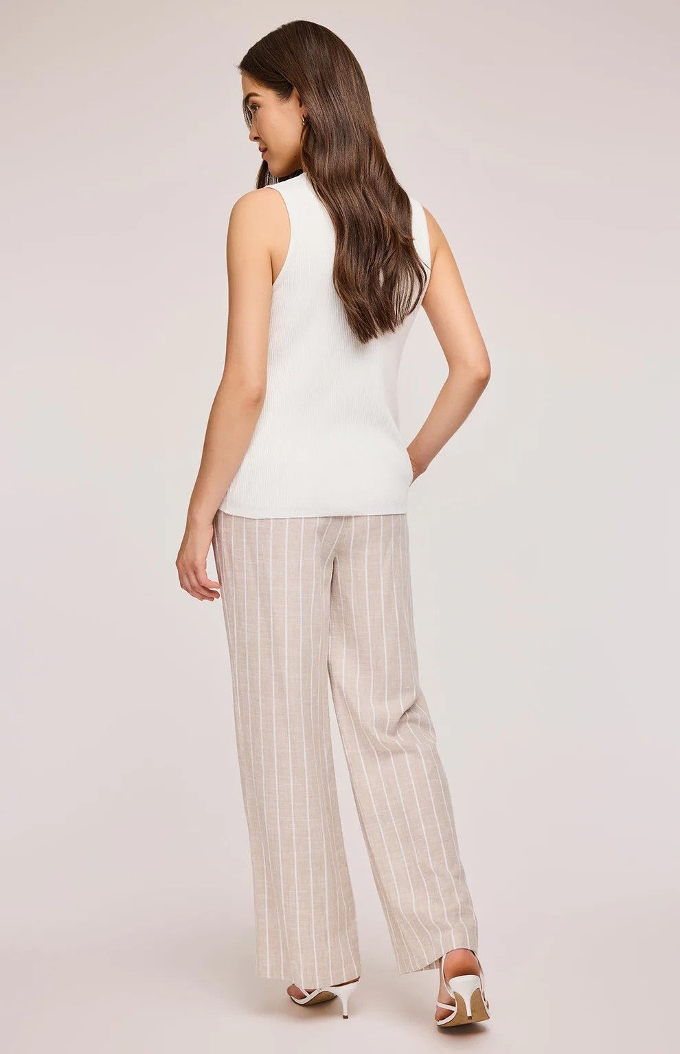 GENTLE FAWN LINEN STRIPE FINLEY PANT