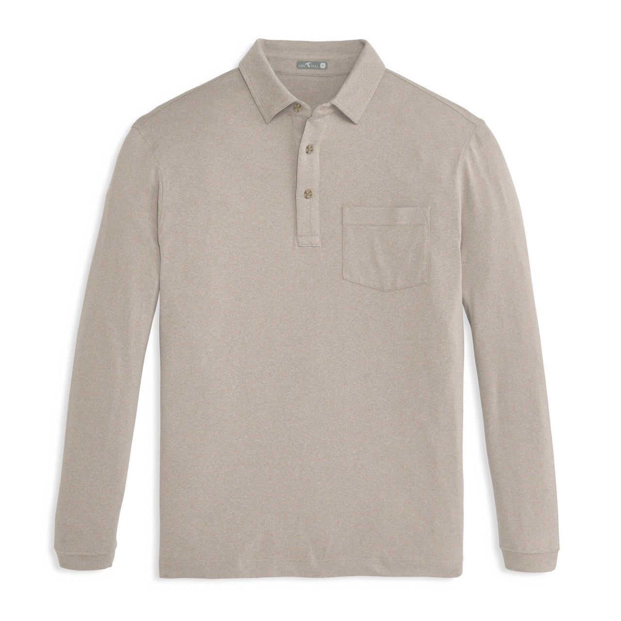 GENTEAL BIRCH WANDER LONG SLEEVE POLO