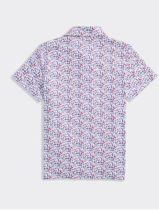 BOY'S BEACH DAY PRINTED SANKATY POLO