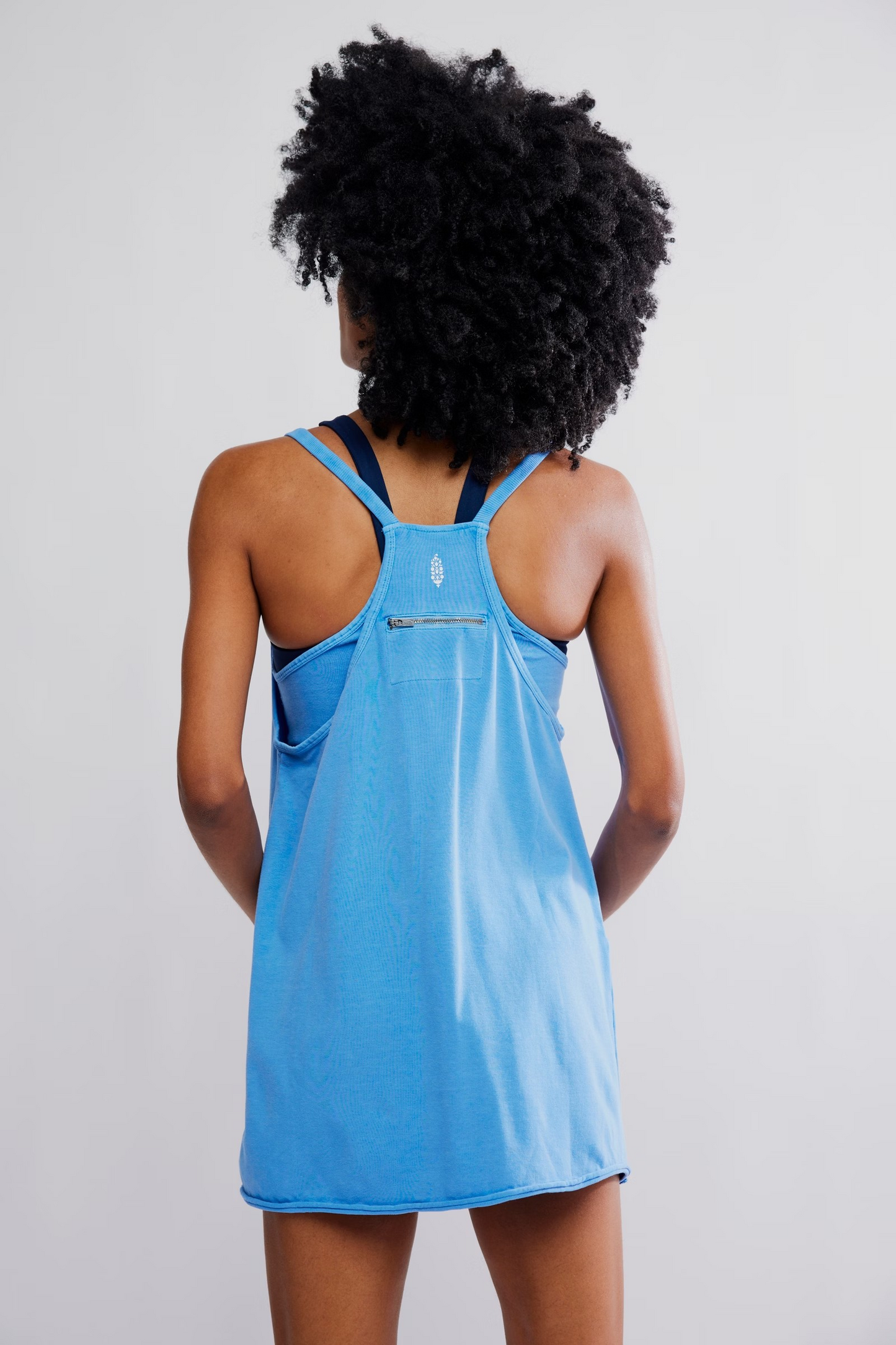 RIVIERA BLUE HOT SHOT MINI DRESS