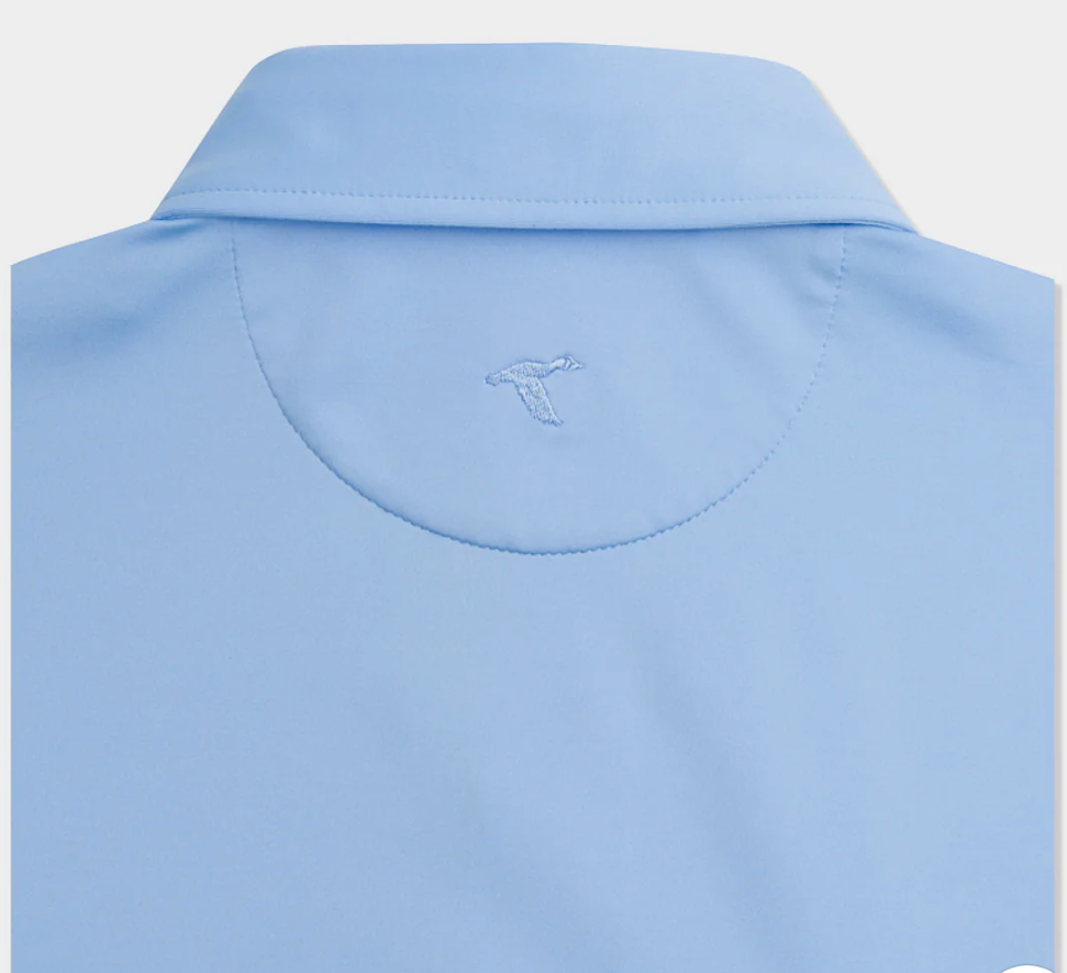 GENTEAL HERITAGE BLUE SOLID PERFORMANCE POLO