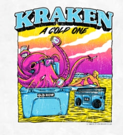 OLD ROW KRAKEN A COLD ONE POCKET TEE