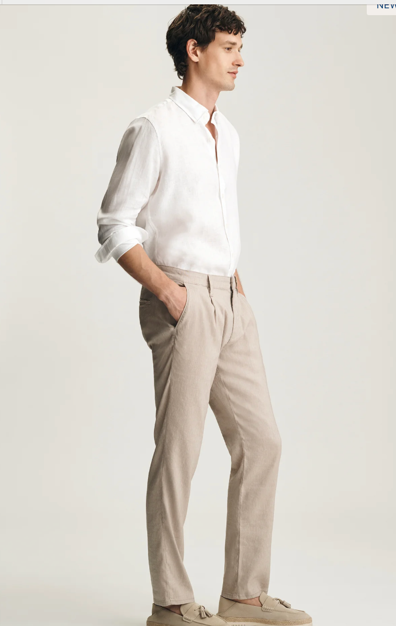 COFFEE WILL PLEATED LINEN PANT