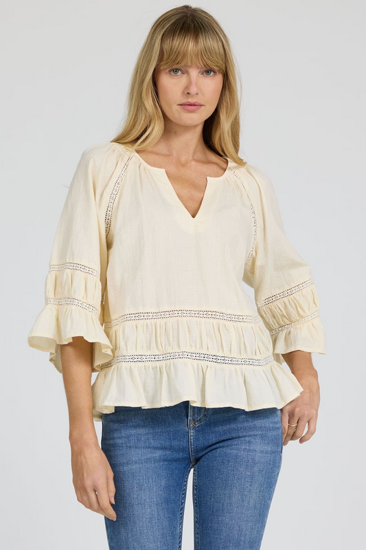 PALE YELLOW SYBIL BLOUSE