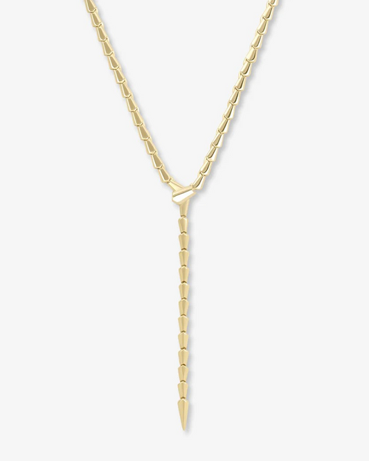 SERPENT LARIAT NECKLACE