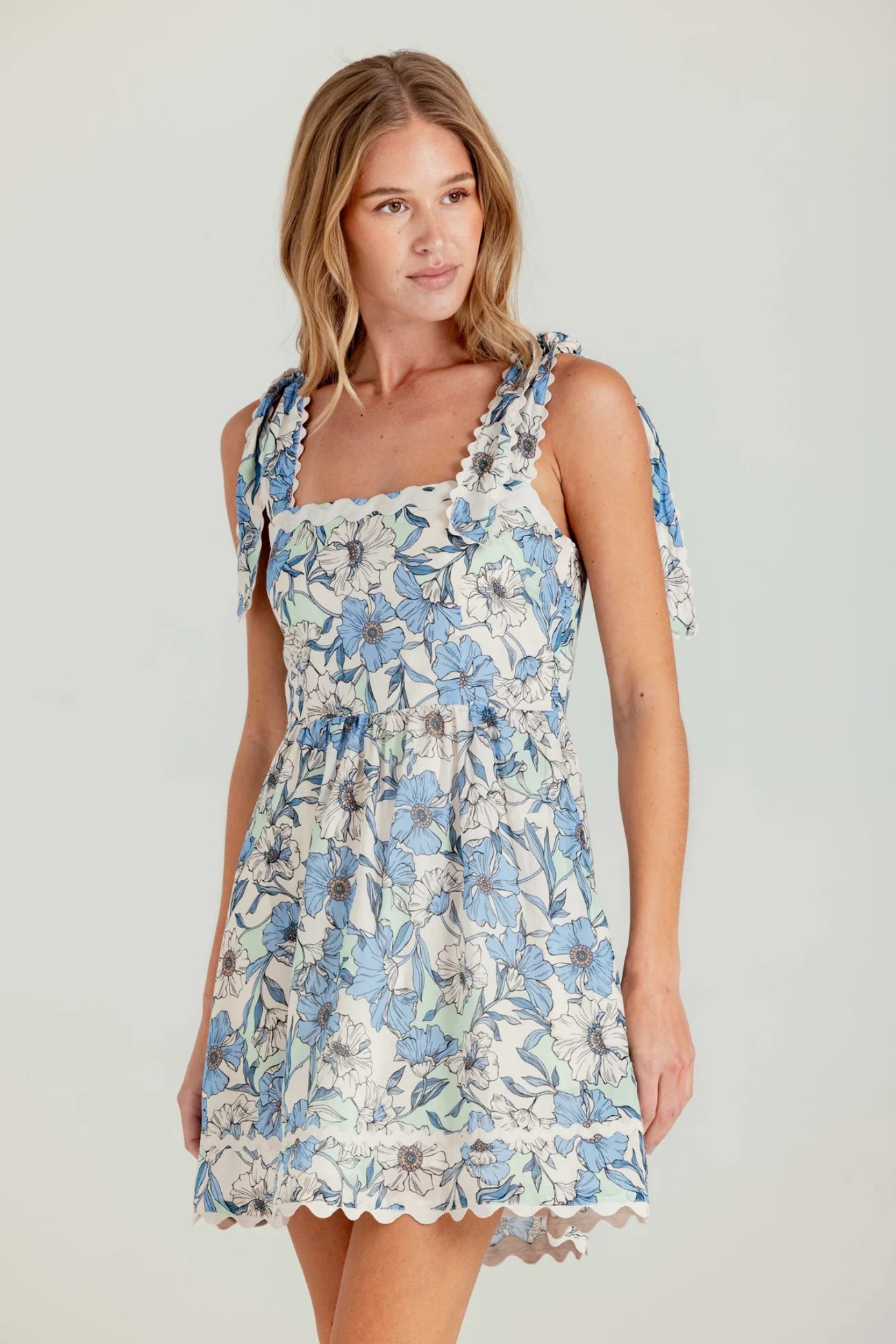 VISTA FLORAL WINSLET DRESS