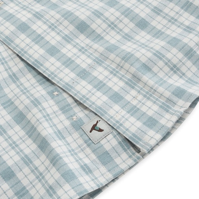 GENTEAL STONEWASH HUDSON ROYAL OXFORD PERFORMANCE SPORT SHIRT