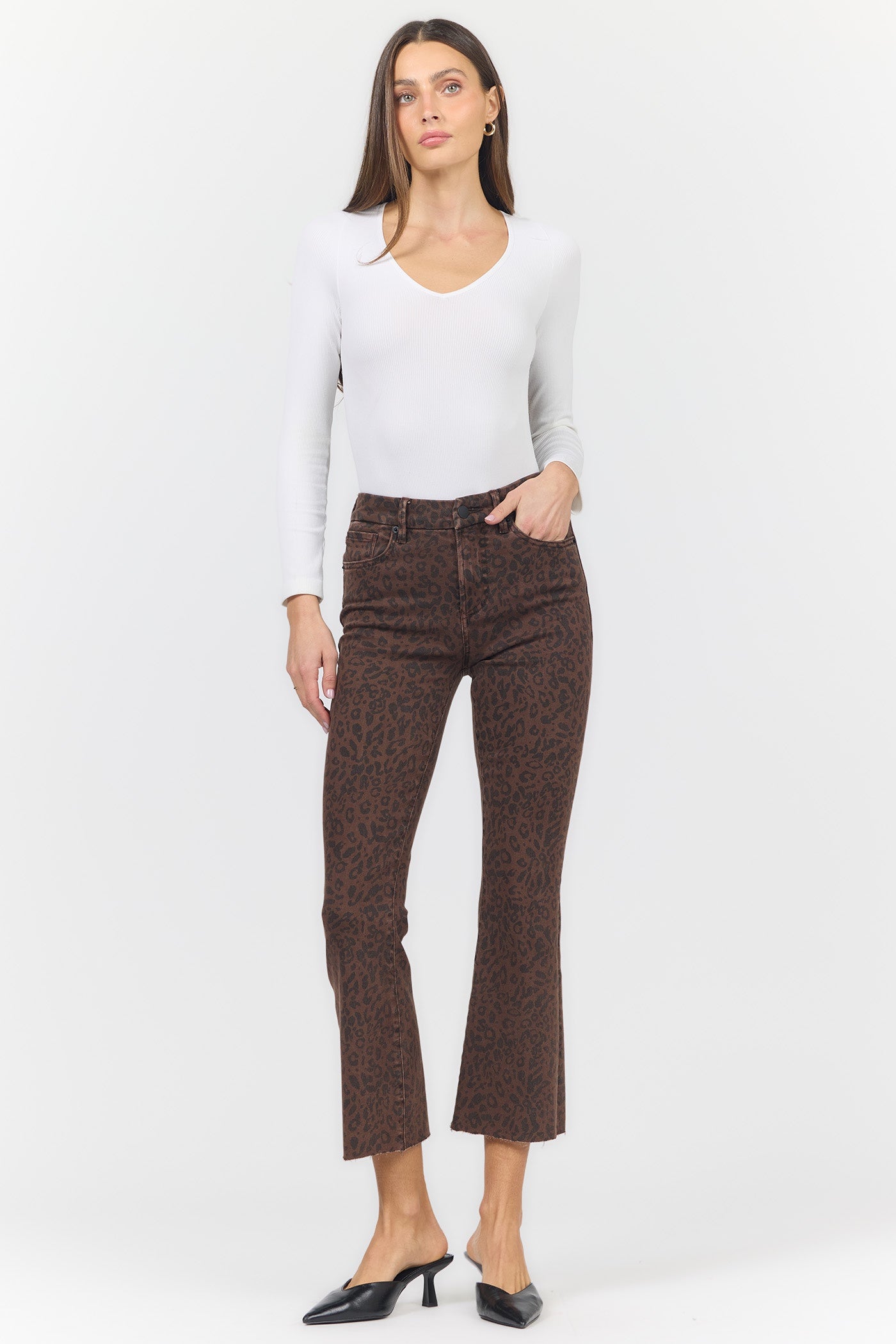 DEAR JOHN BROWN LEOPARD JEANNE JEANS