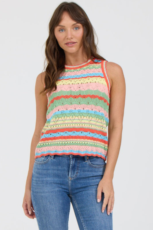 RIVIERA STRIPE AMORA TANK