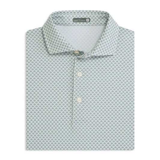 AGAVE PRINTED PERFORMANCE POLO